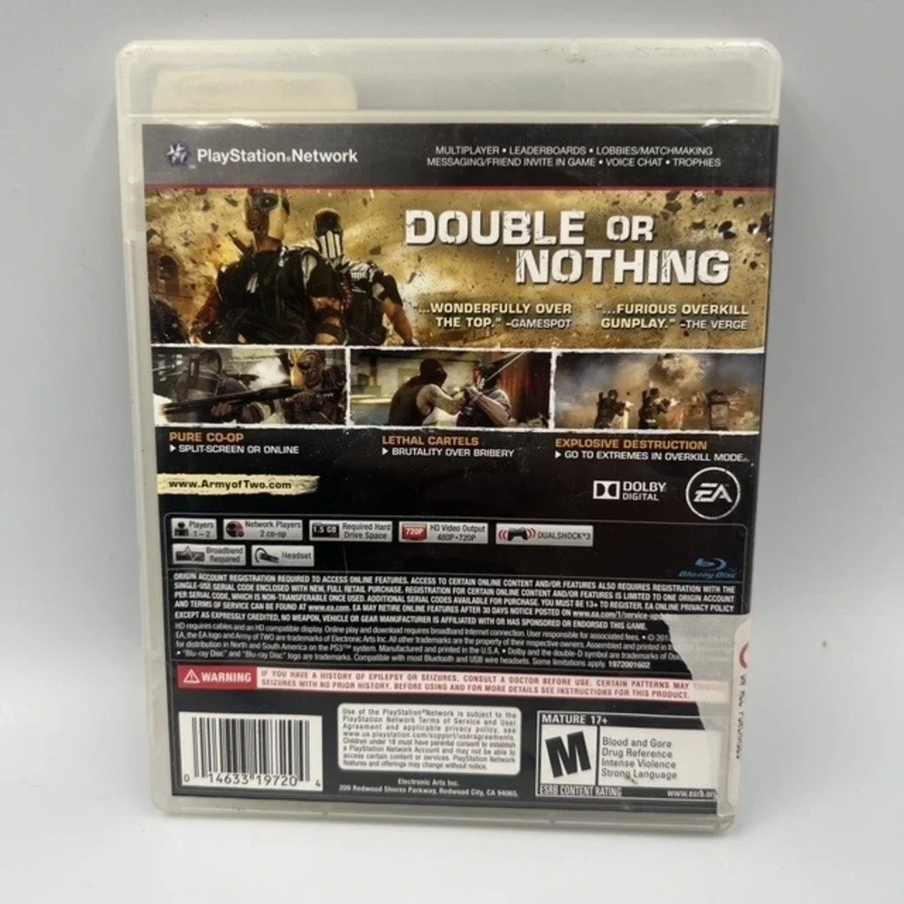 Army of Two:‎ The Devil's Cartel -Overkill Edition PlayStation 3 PS3